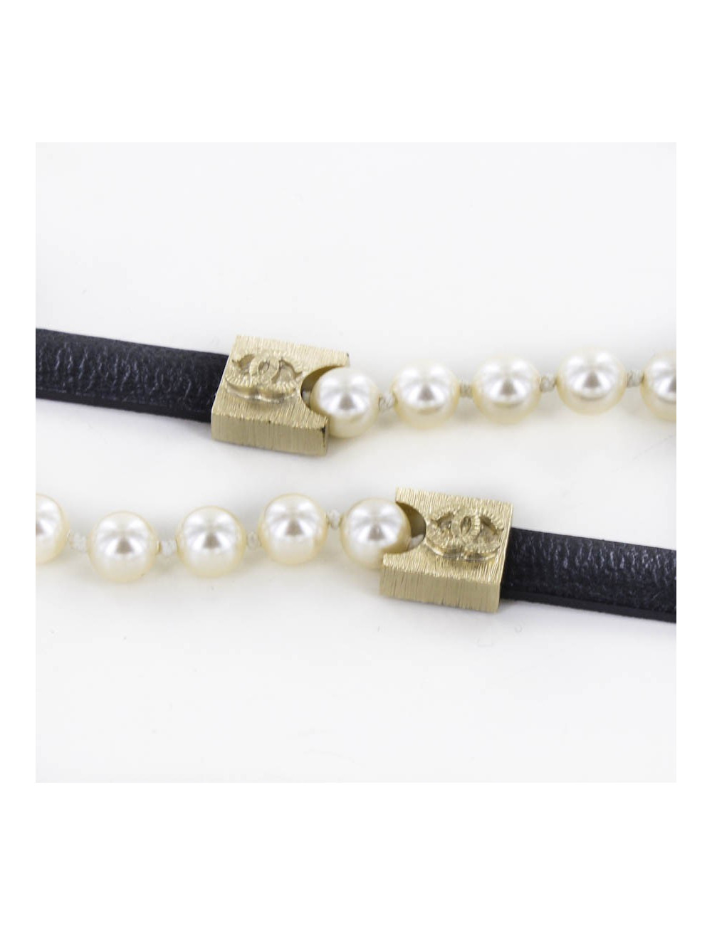 Ceinture sautoir en perles nacrées CHANEL