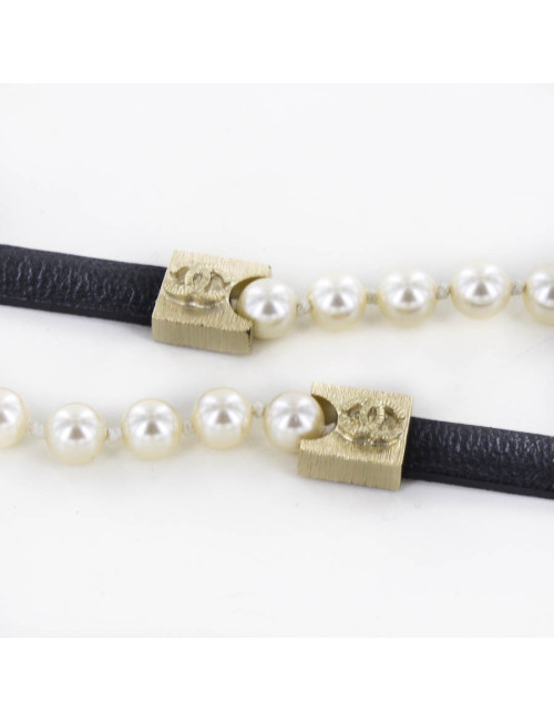Ceinture sautoir en perles nacrées CHANEL