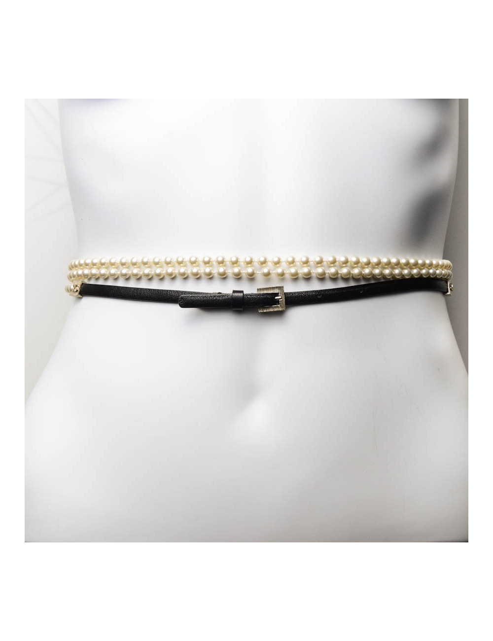 Ceinture sautoir en perles nacrées CHANEL