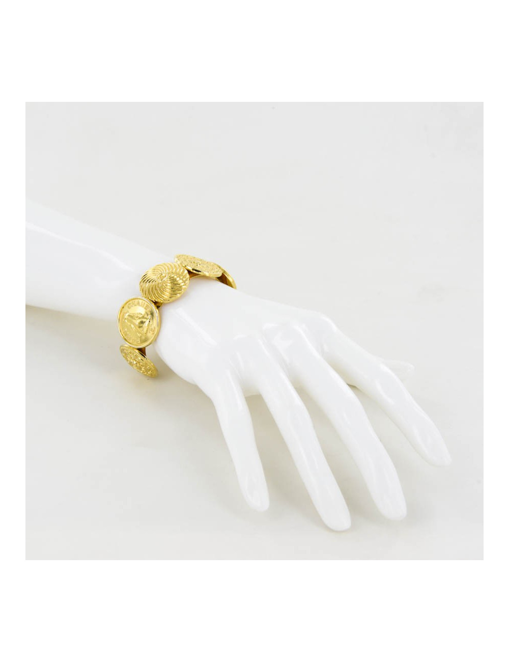 Bracelet CHANEL boutons dorés