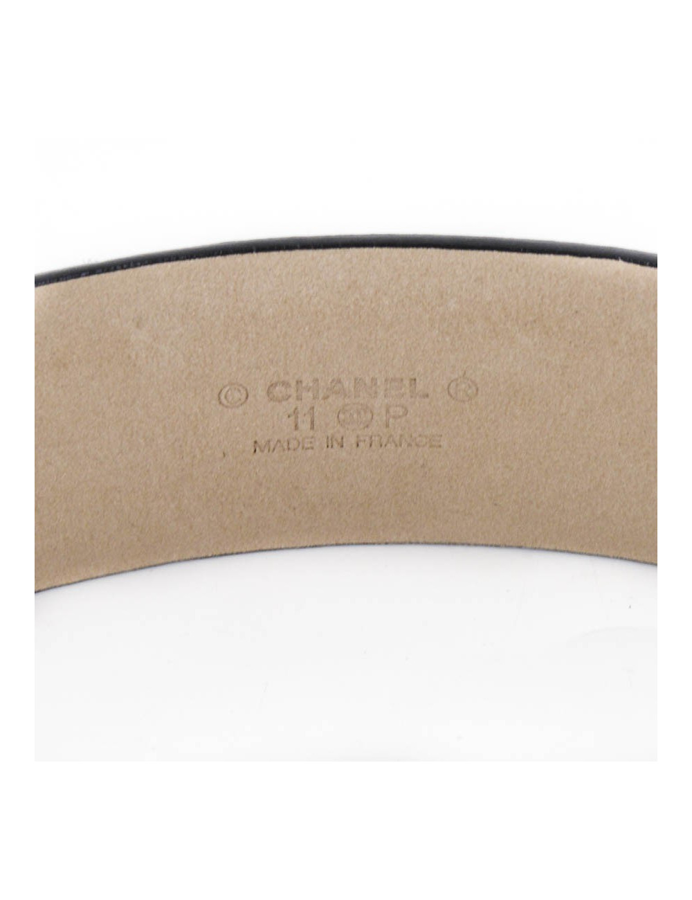 Ceinture CHANEL suède noire  CC bijou