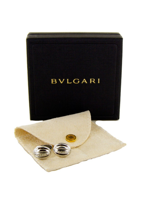 Boutons de manchette BULGARI ARGENT 
