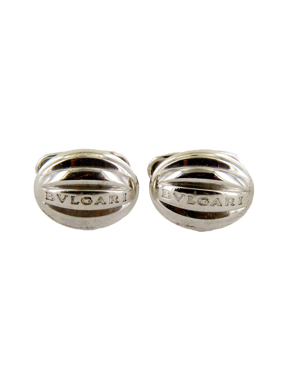 Boutons de manchette BULGARI ARGENT 