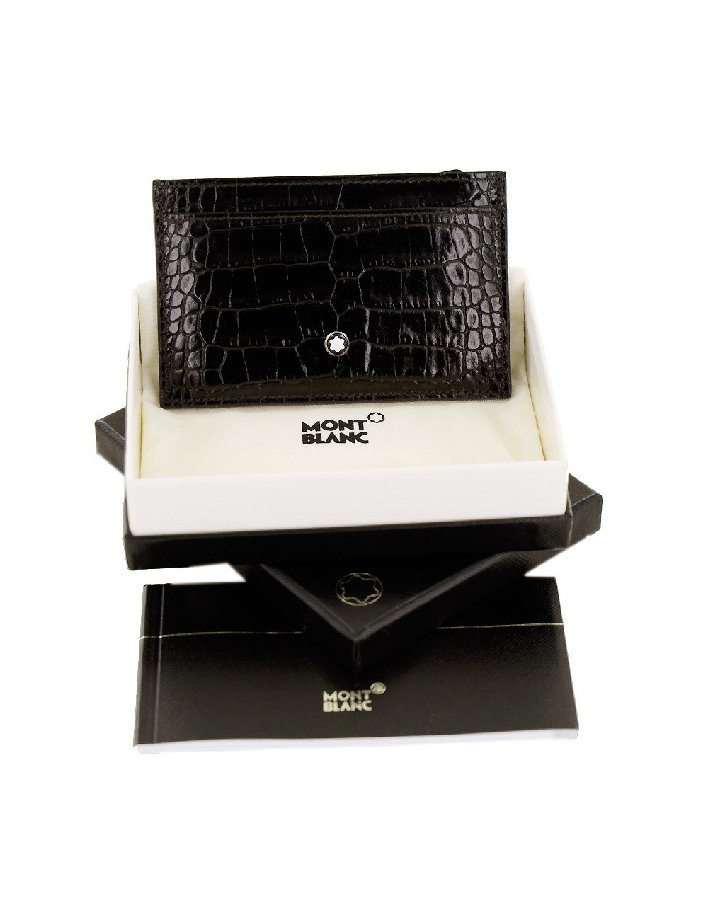 Porte-carte MONTBLANC  cuir noir 