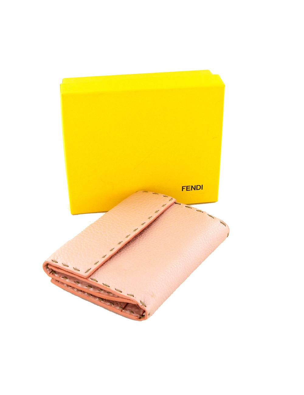 Porte-monnaie FENDI  vieux rose nacré