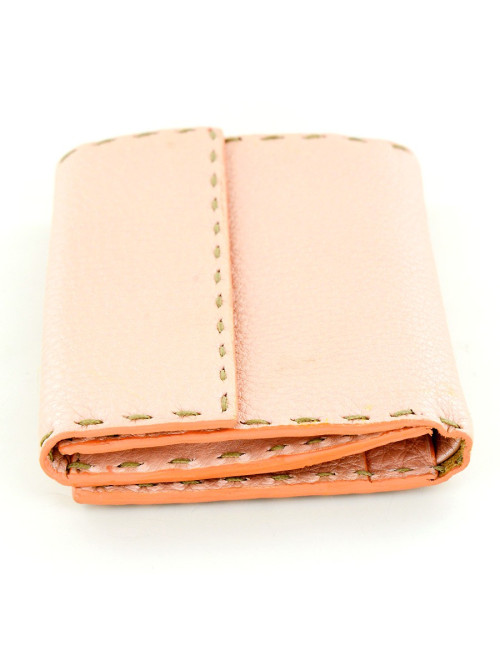 Porte-monnaie FENDI  vieux rose nacré