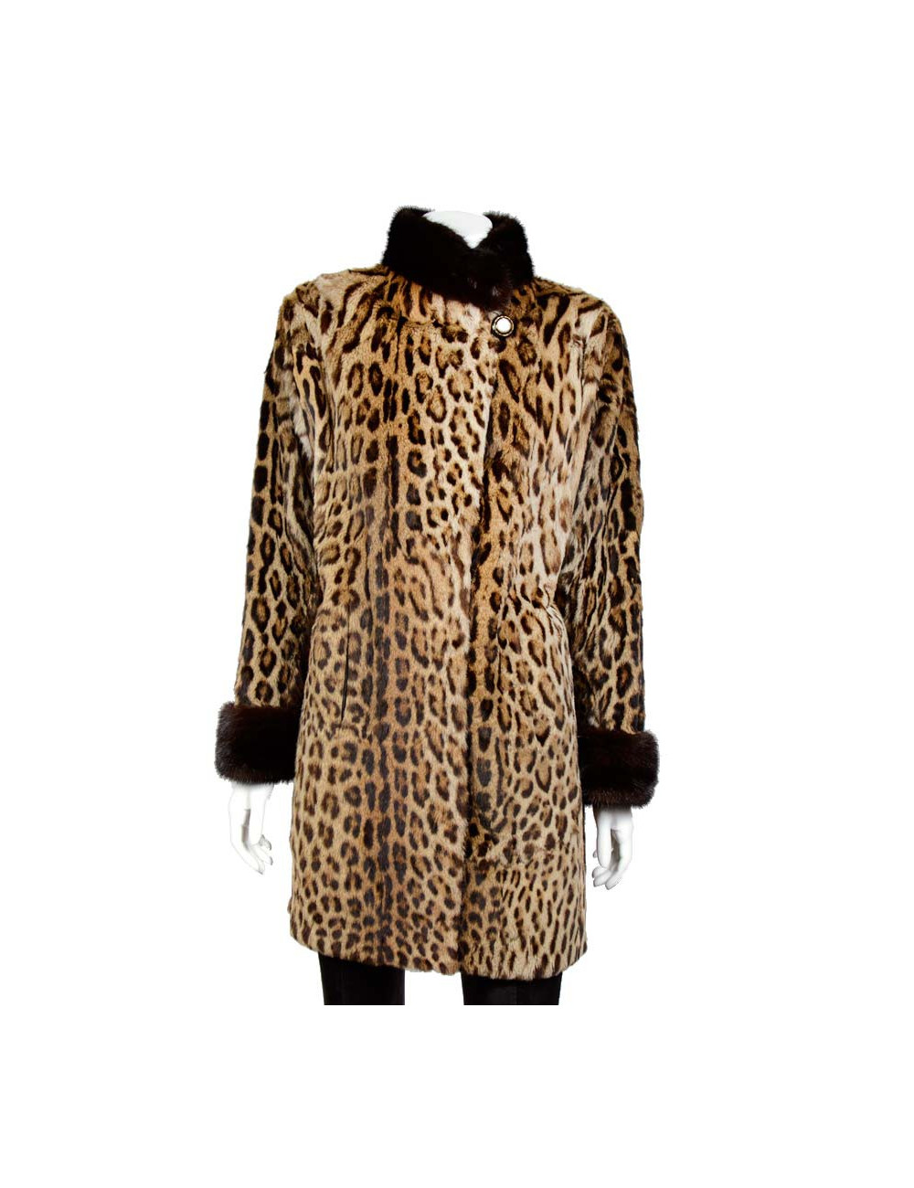 Veste 3/4 GERCAULT  t40 en fourrure oslo vintage