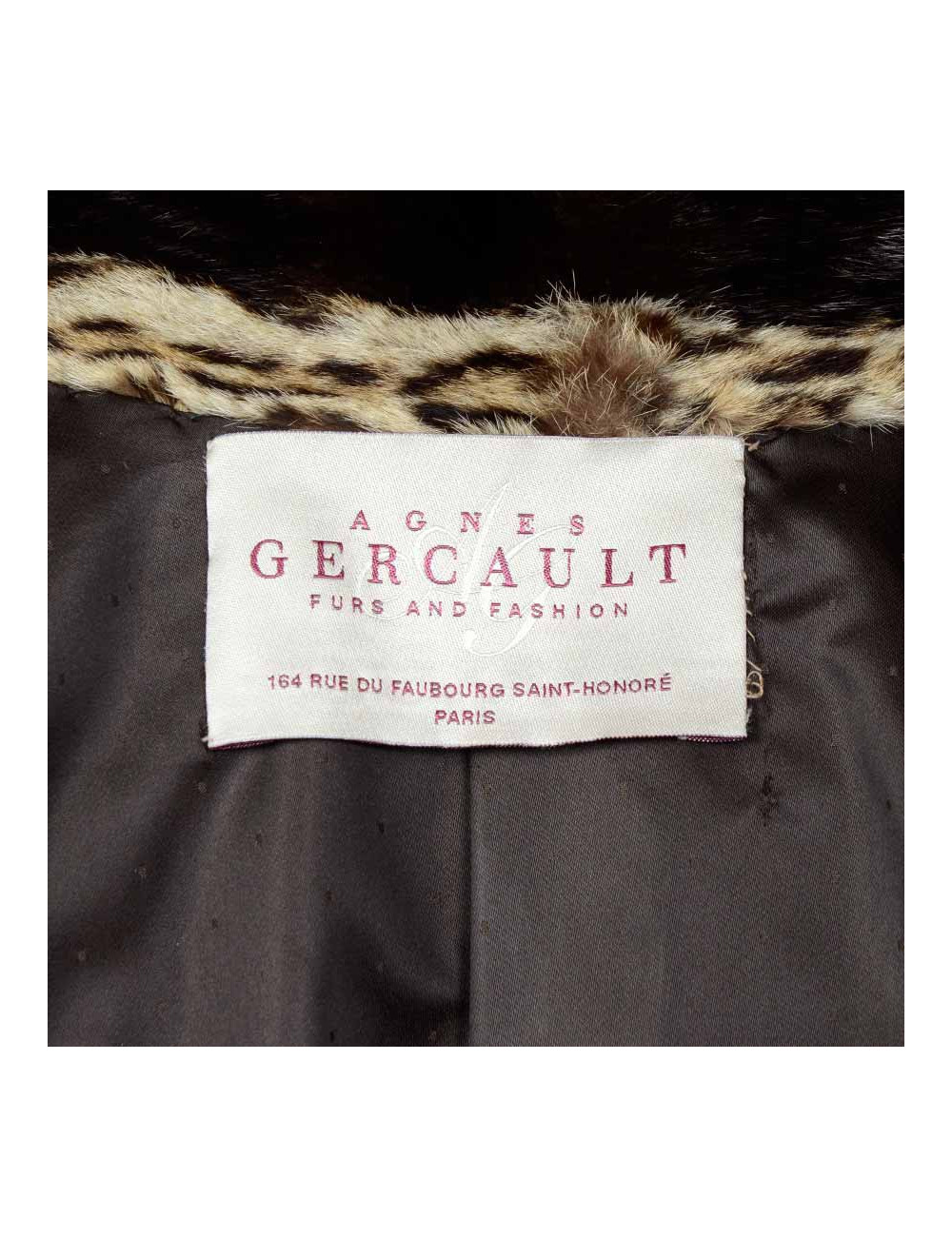 Veste 3/4 GERCAULT en fourrure oslo vintage