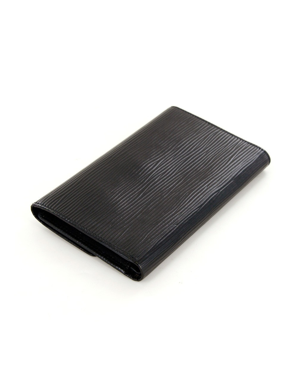 porte-carte LOUIS VUITTON cuir épi noir