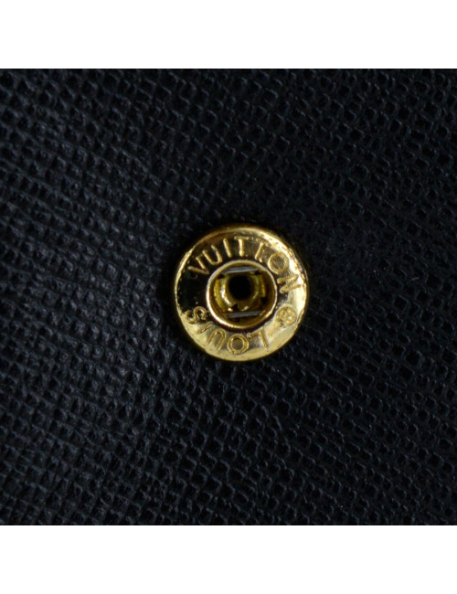 porte-carte LOUIS VUITTON cuir épi noir