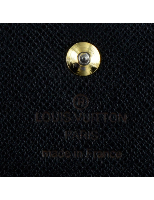 porte-carte LOUIS VUITTON cuir épi noir