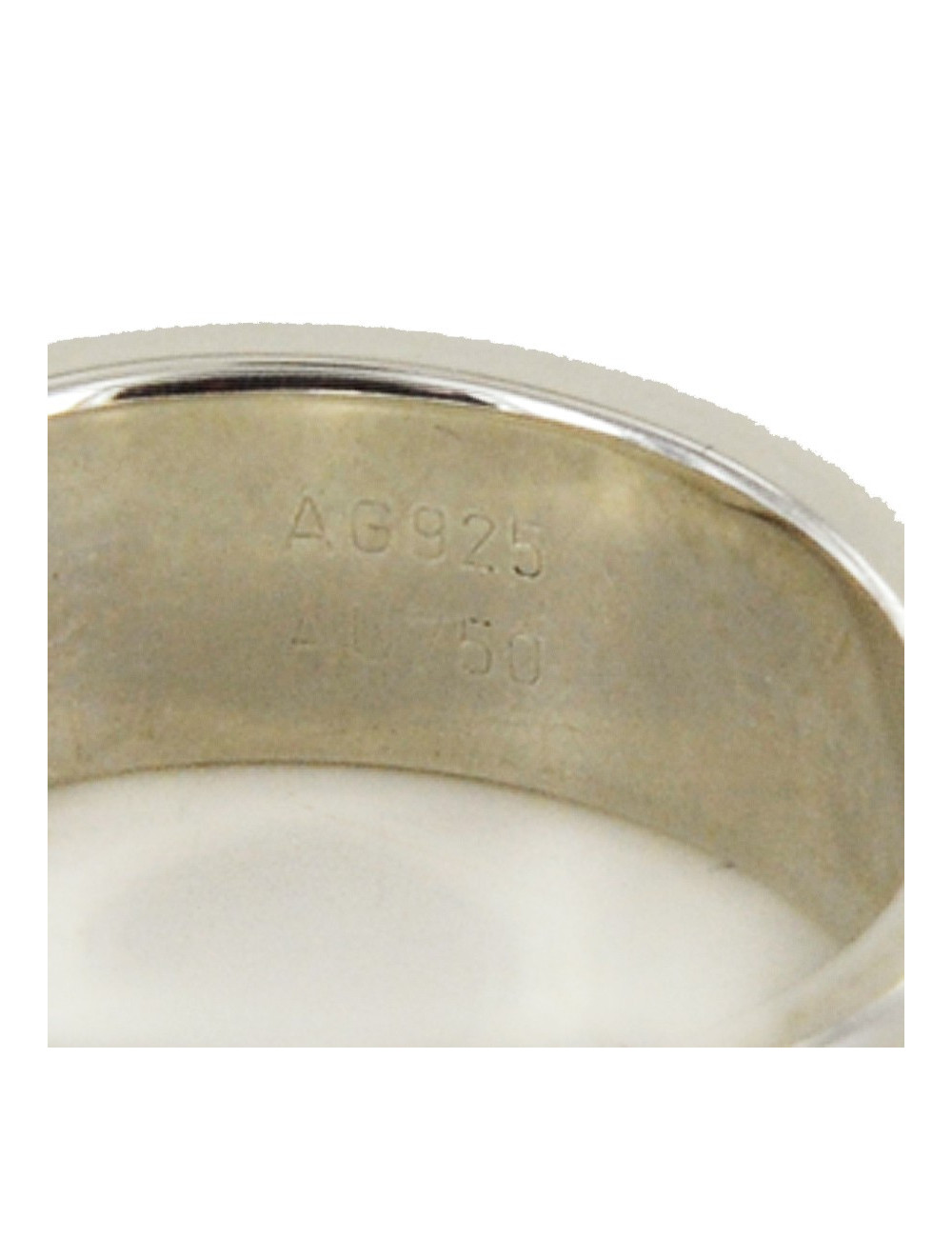 Bague "amulettes" HERMES argent et or rose 