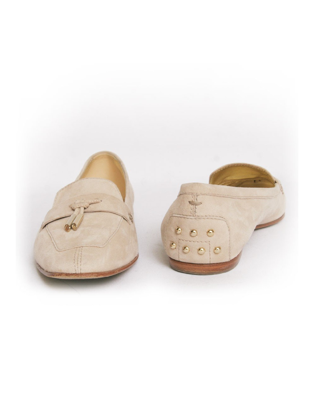 mocassins TOD' S T 38.5 daim beige