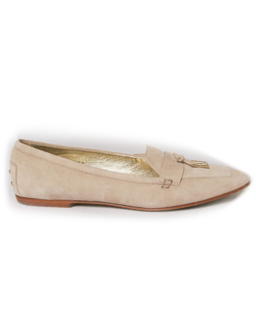 mocassins TOD' S T 38.5 daim beige