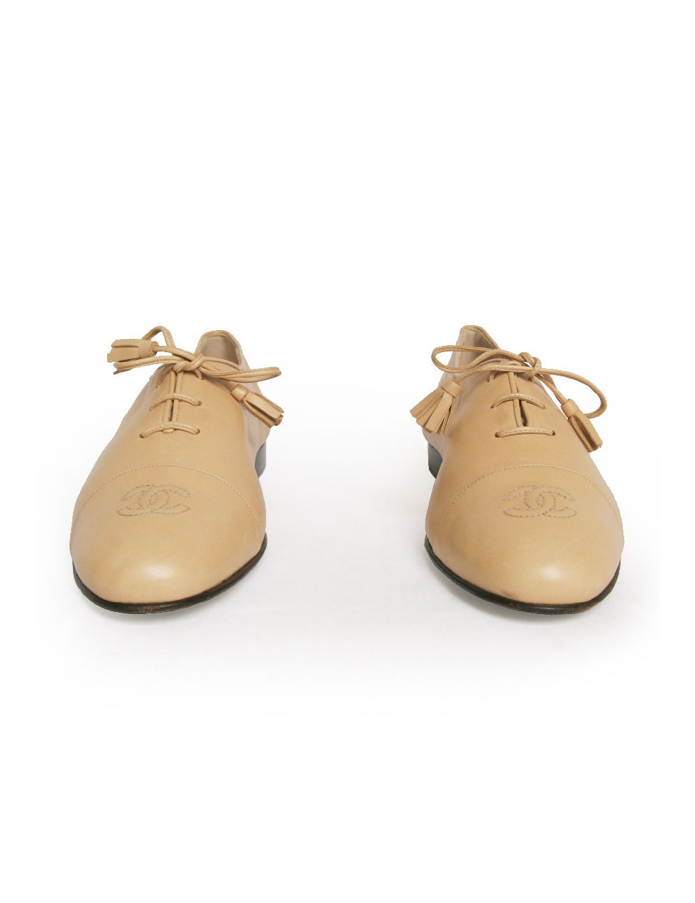 Chaussures CHANEL t41 cuir d'agneau beige