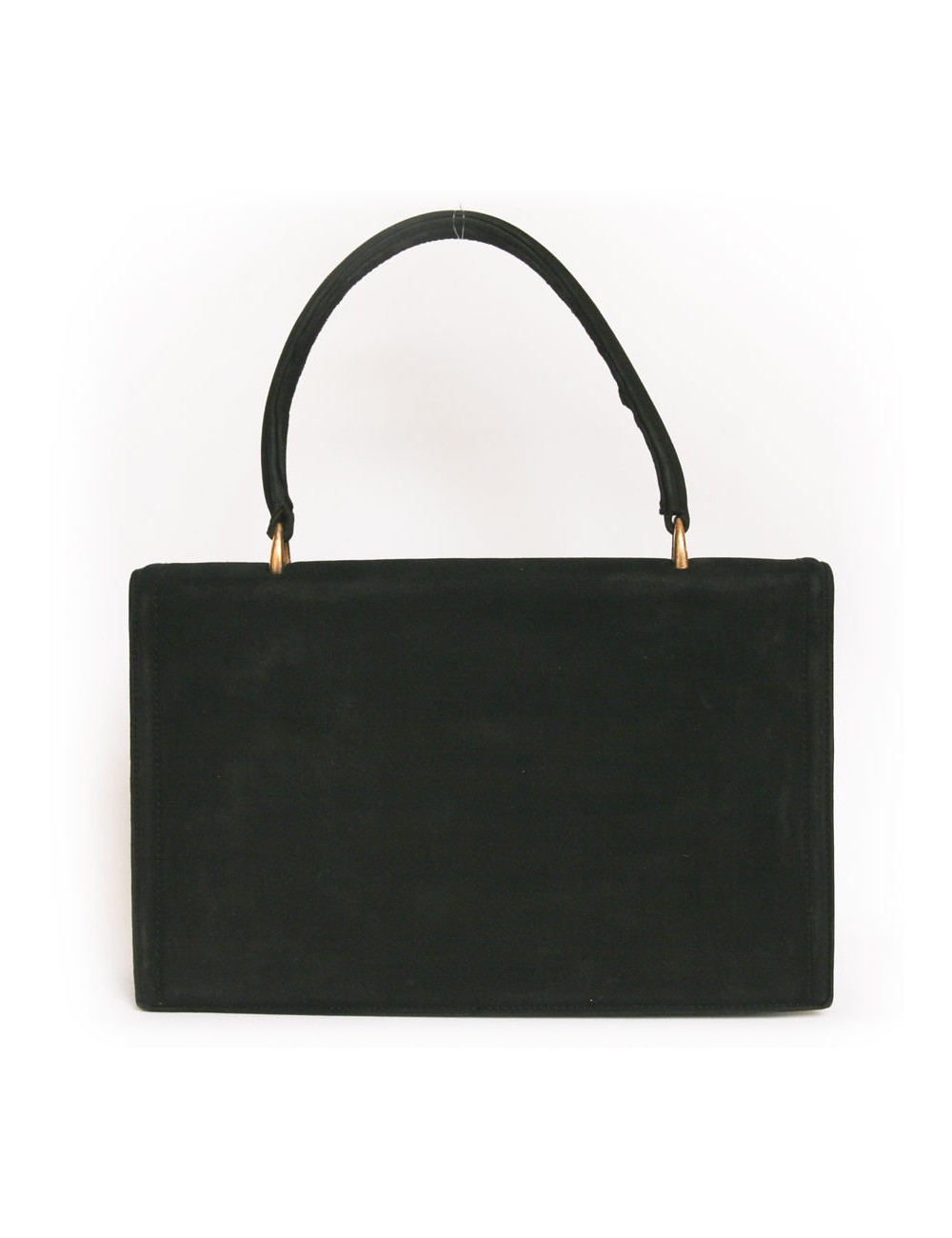 Sac HERMES vintage en daim noir