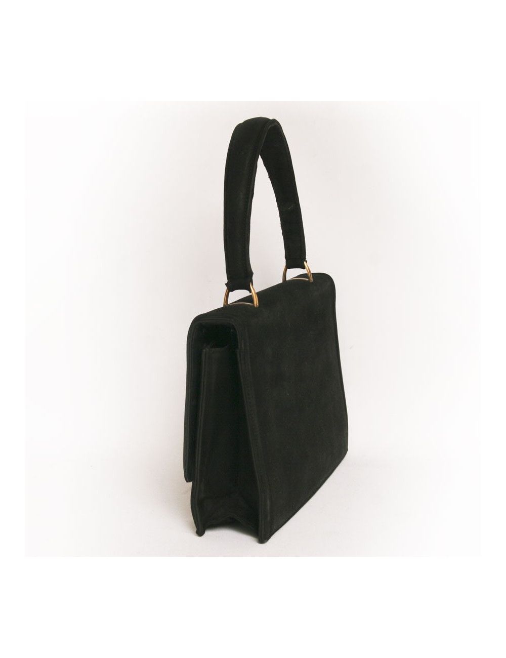 Sac HERMES vintage en daim noir