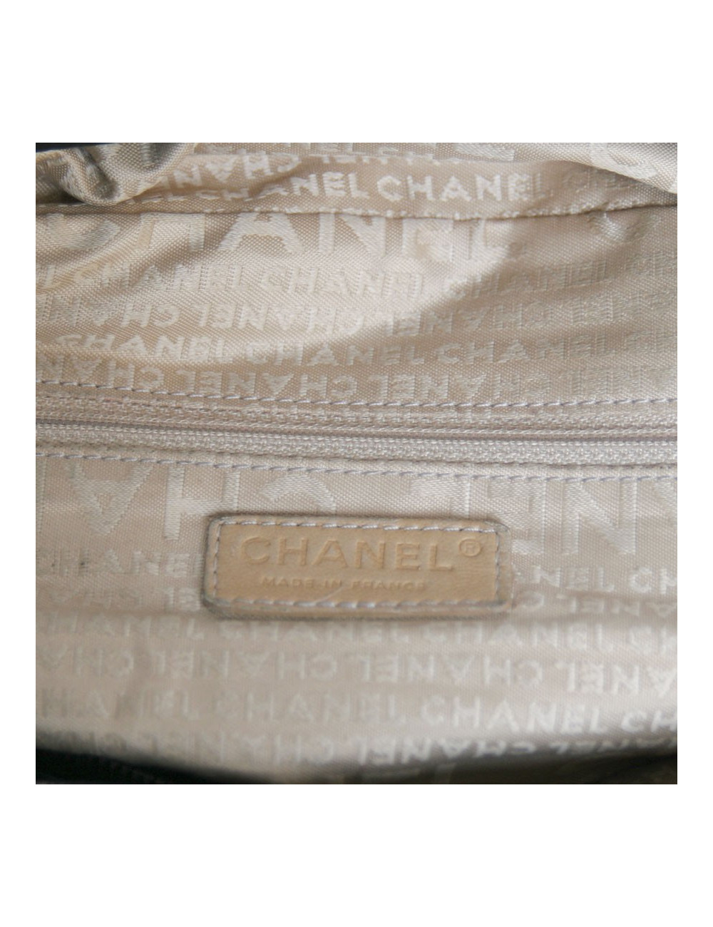 Sac bowling CHANEL en cuir d'agneau noir 