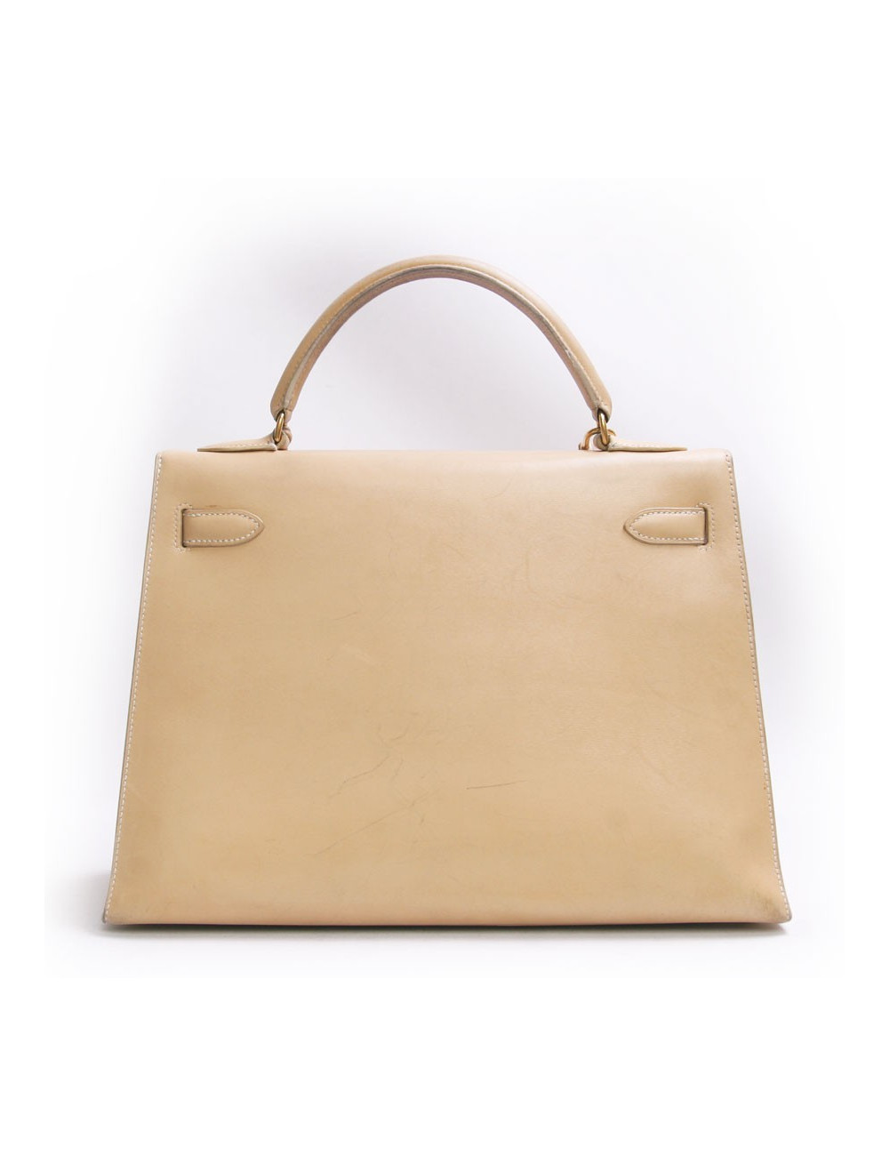 Sac Kelly 32 HERMES cuir box sable