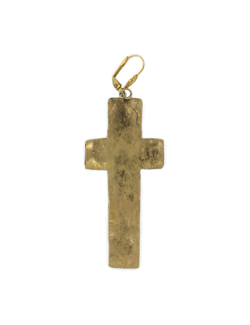 Boucle d'oreille croix MARGUERITE DE VALOIS