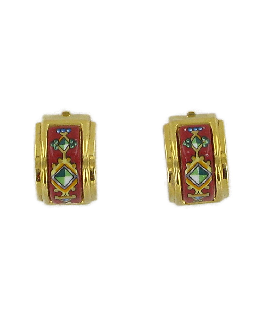 Clips d'oreilles émaillés HERMES