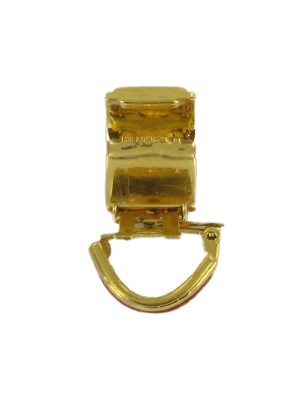 HERMES enamel ear clips