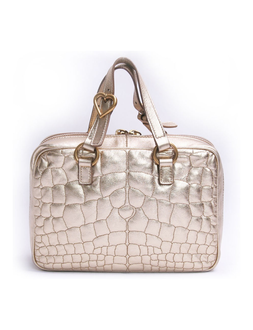 Mini sac YVES SAINT LAURENT cuir doré