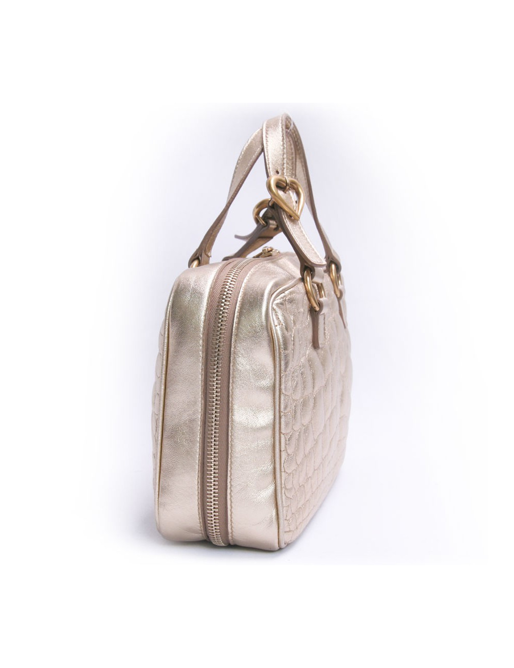 Mini sac YVES SAINT LAURENT cuir doré