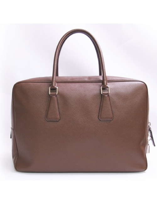 Sac Prada en toile marron