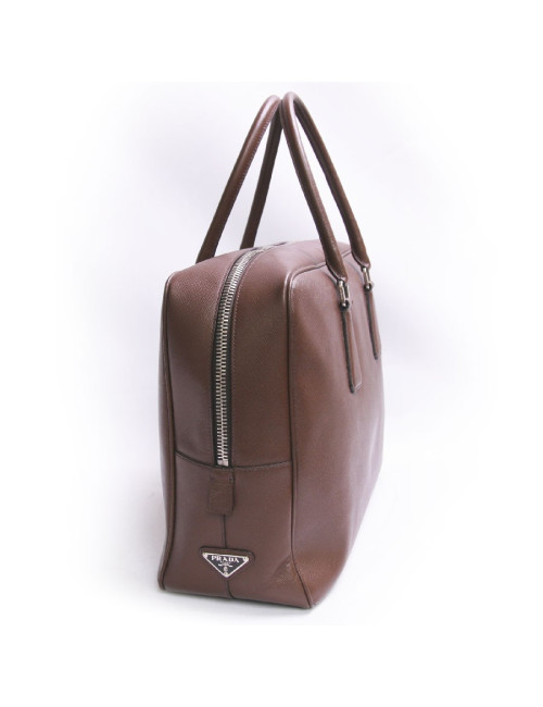 Sac PRADA en toile marron
