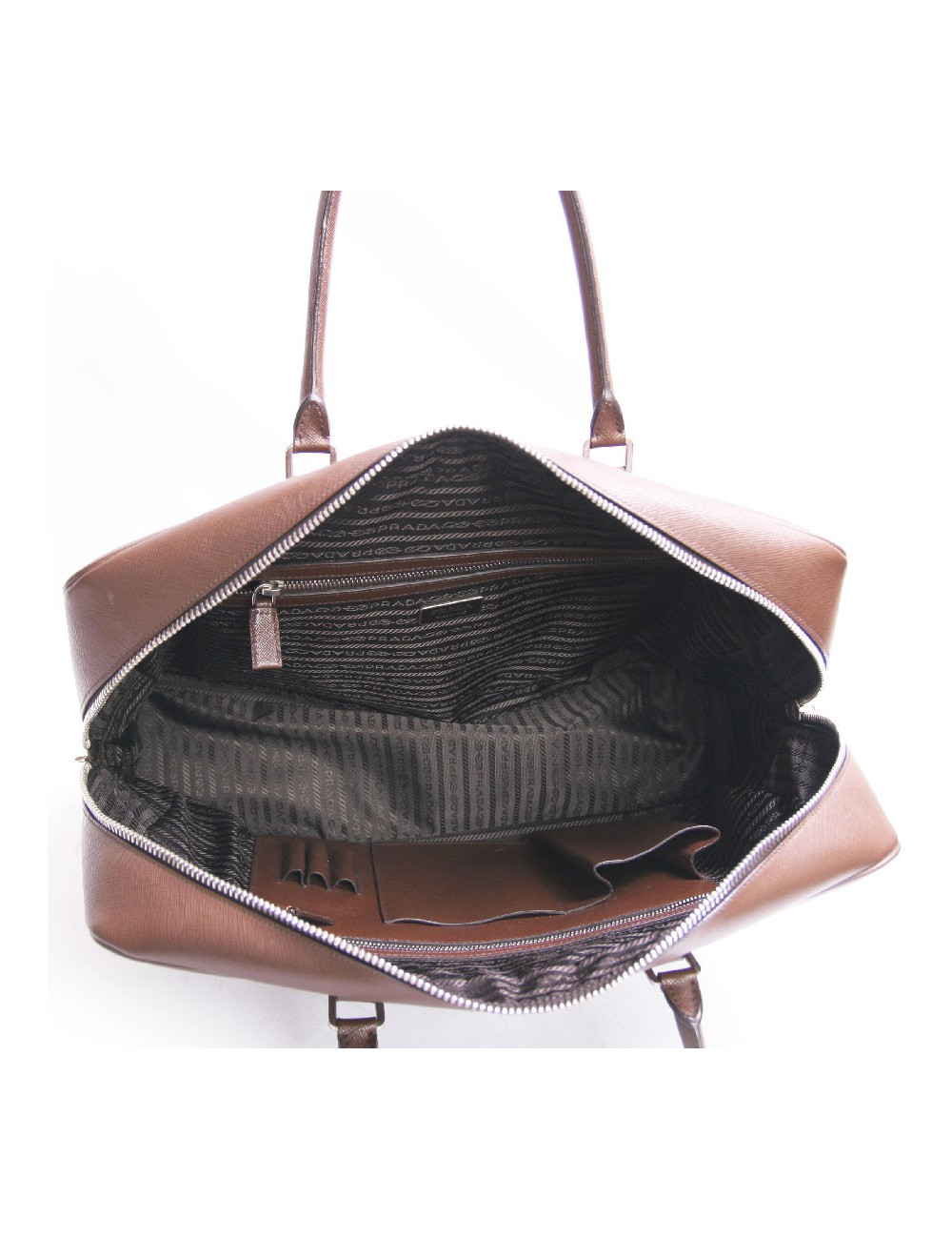 Sac Prada en toile marron