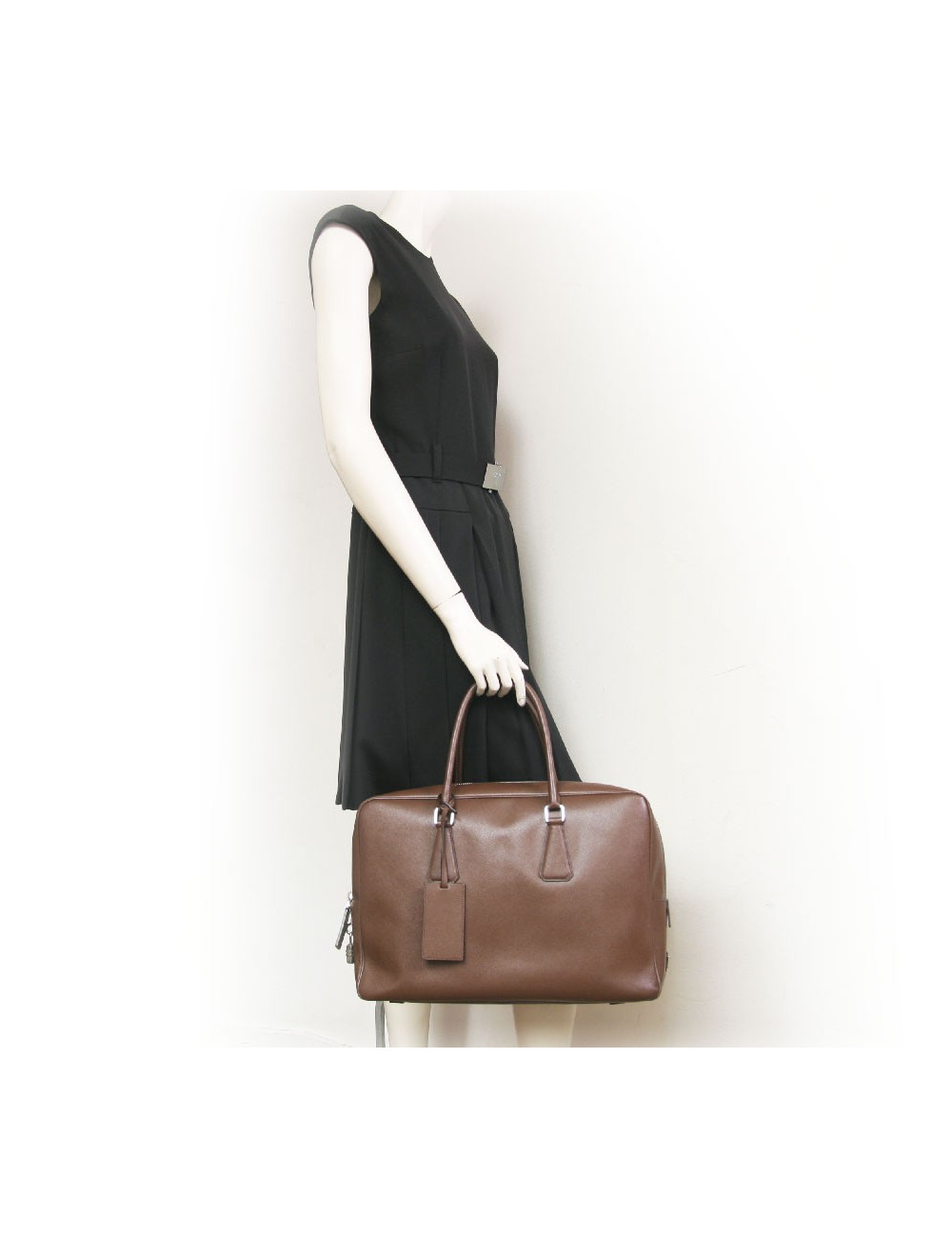Sac PRADA en toile marron