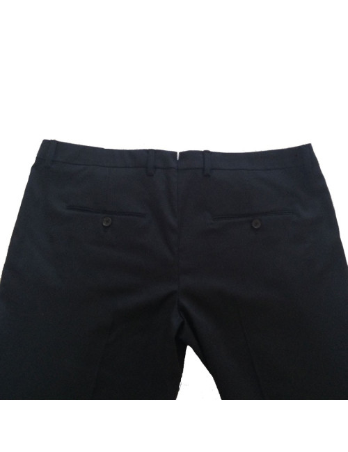 Pantalon droit Golden Goose en laine, noir, Taille L