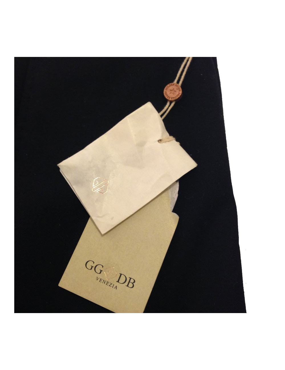 Pantalon droit Golden Goose en laine, noir, Taille L