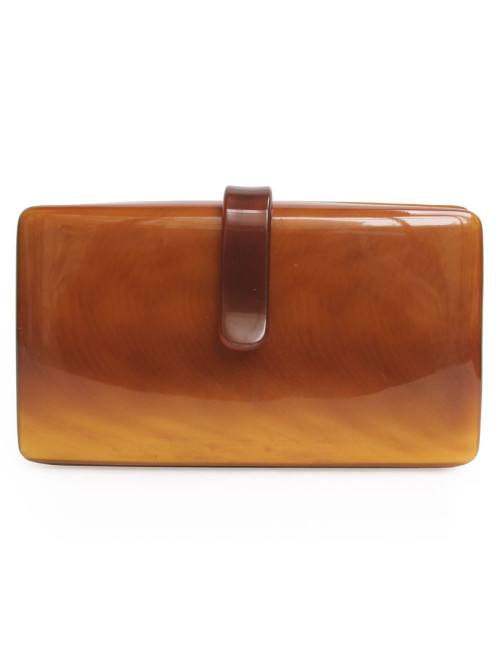 Pochette minaudière CESARE PICCINI façon écaille vintage