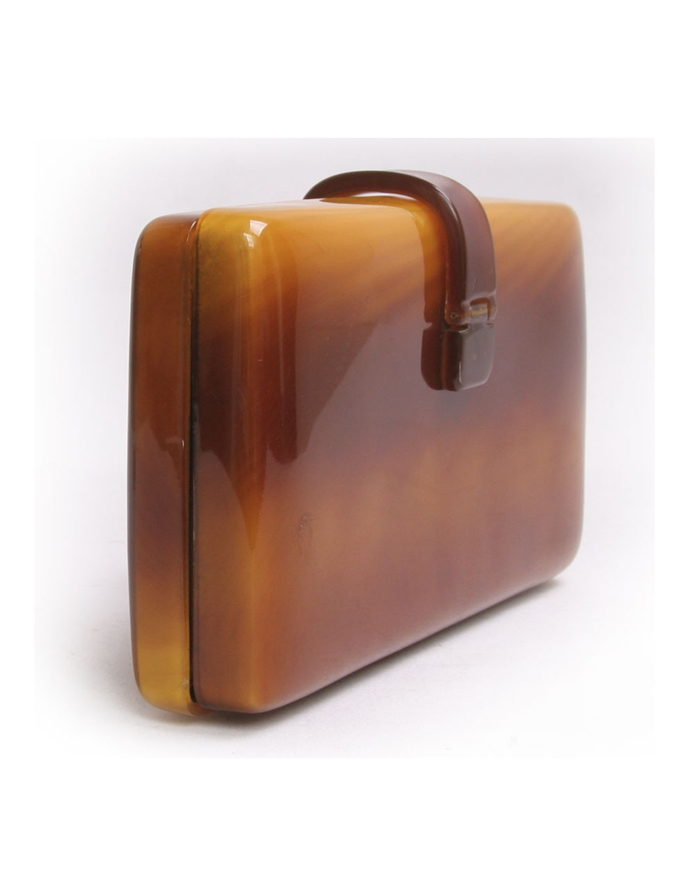 Pochette minaudière CESARE PICCINI façon écaille vintage