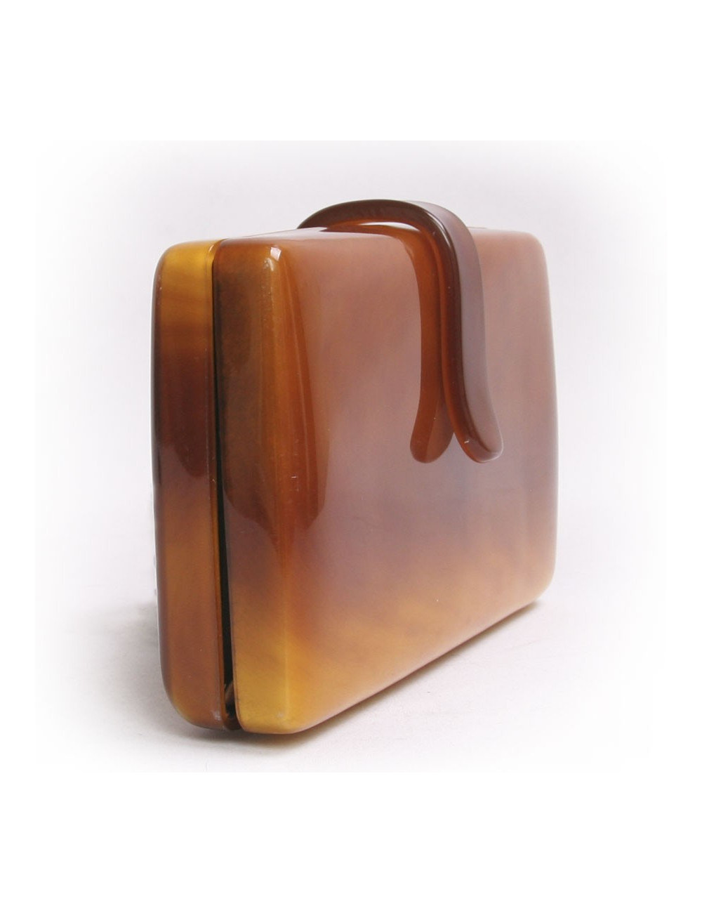 Pochette minaudière CESARE PICCINI façon écaille vintage