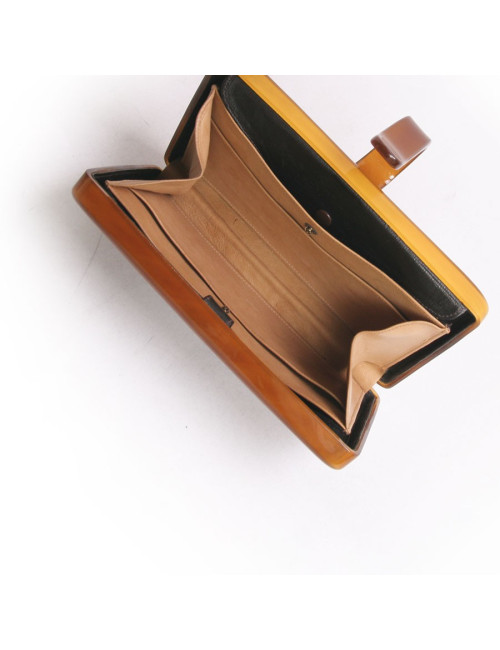 Pochette minaudière CESARE PICCINI façon écaille vintage