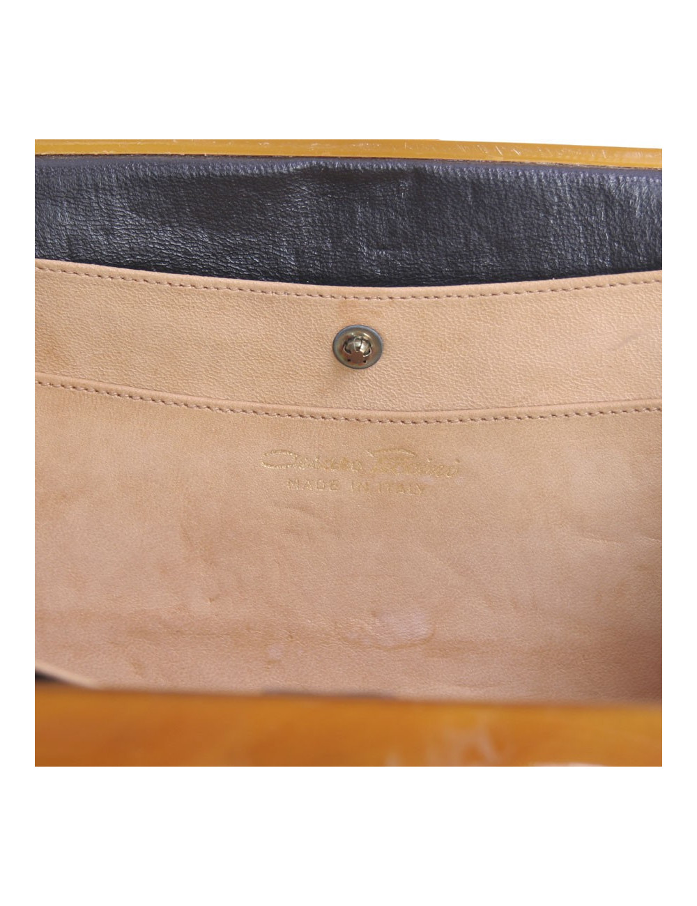 Pochette minaudière CESARE PICCINI façon écaille vintage