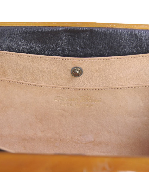 Pochette minaudière CESARE PICCINI façon écaille vintage