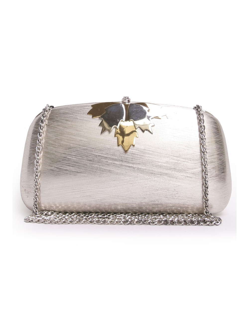 sac minaudière RODO  argentée et dorée