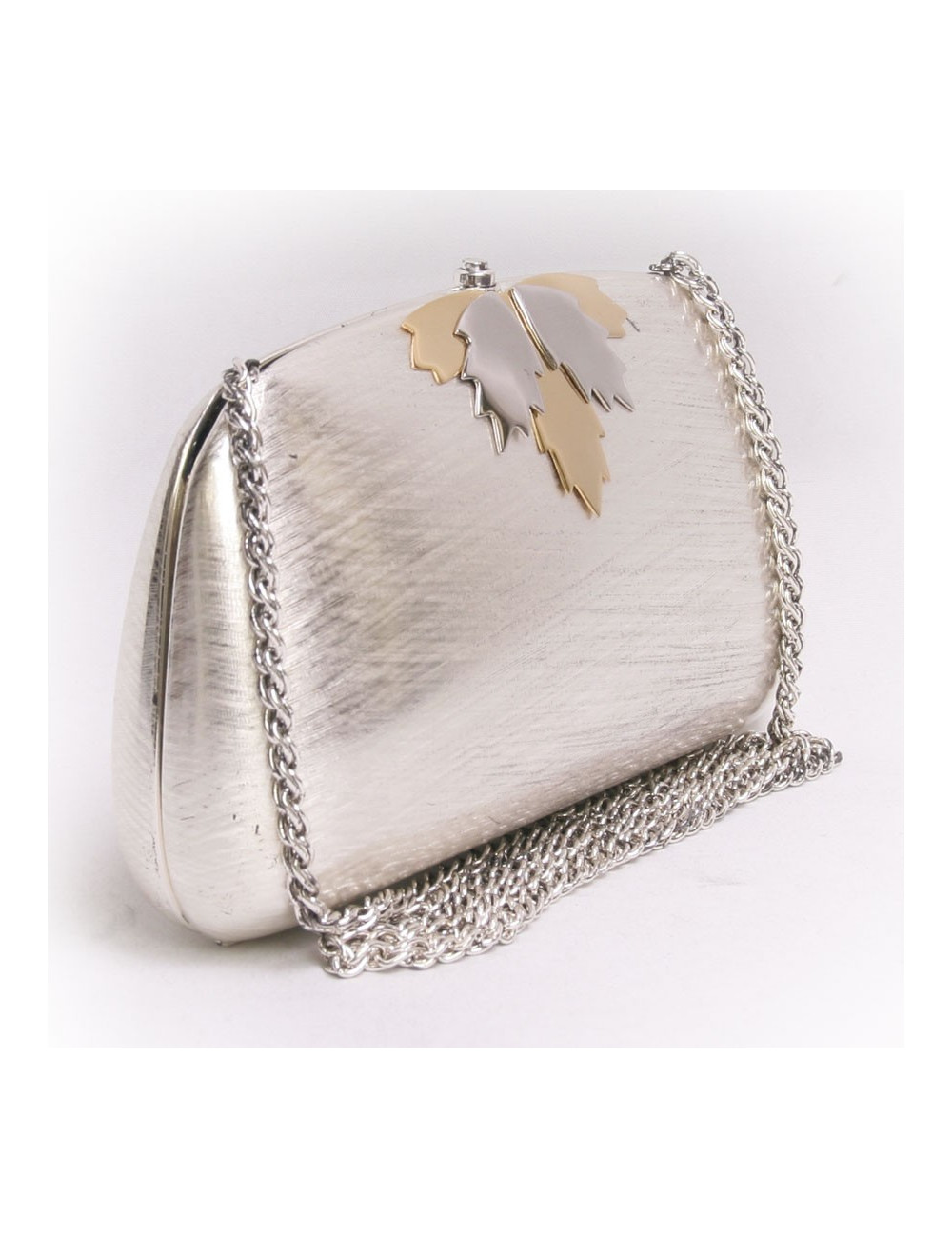 sac minaudière RODO  argentée et dorée
