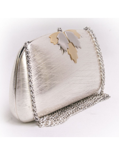 sac minaudière RODO  argentée et dorée