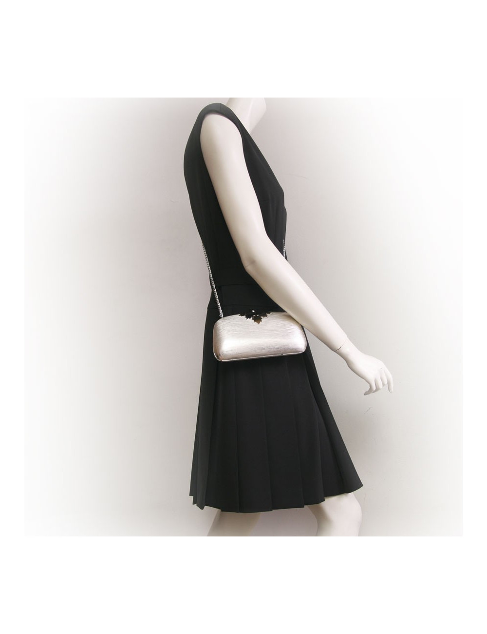 sac minaudière RODO  argentée et dorée