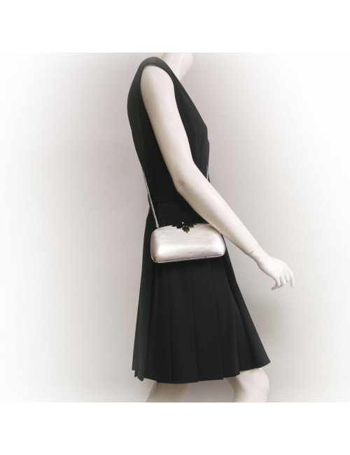 sac minaudière RODO  argentée et dorée