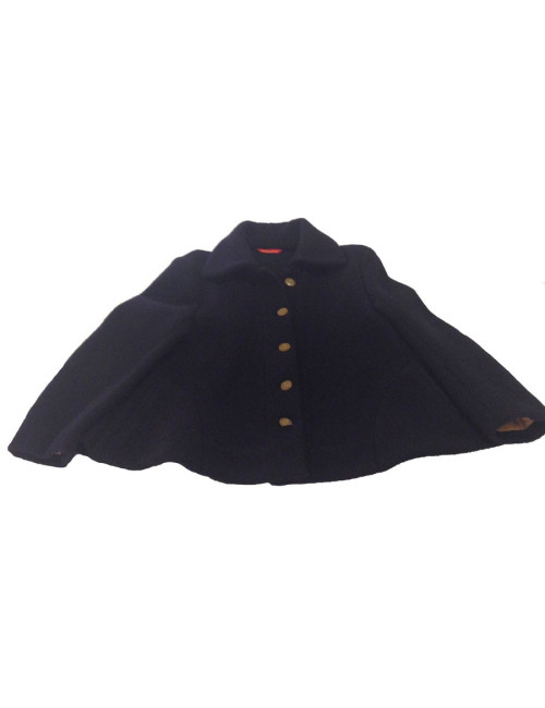 Tailleur jupe Vivienne Westwood en laine bouclée bleue marine