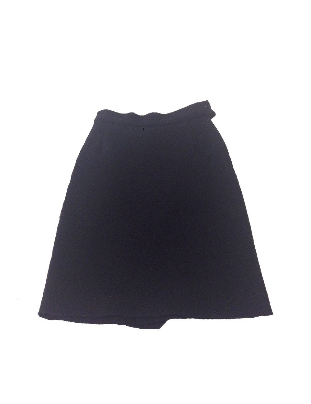 Tailleur jupe Vivienne Westwood en laine bouclée bleue marine