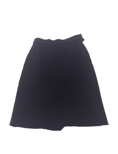 Tailleur jupe Vivienne Westwood en laine bouclée bleue marine