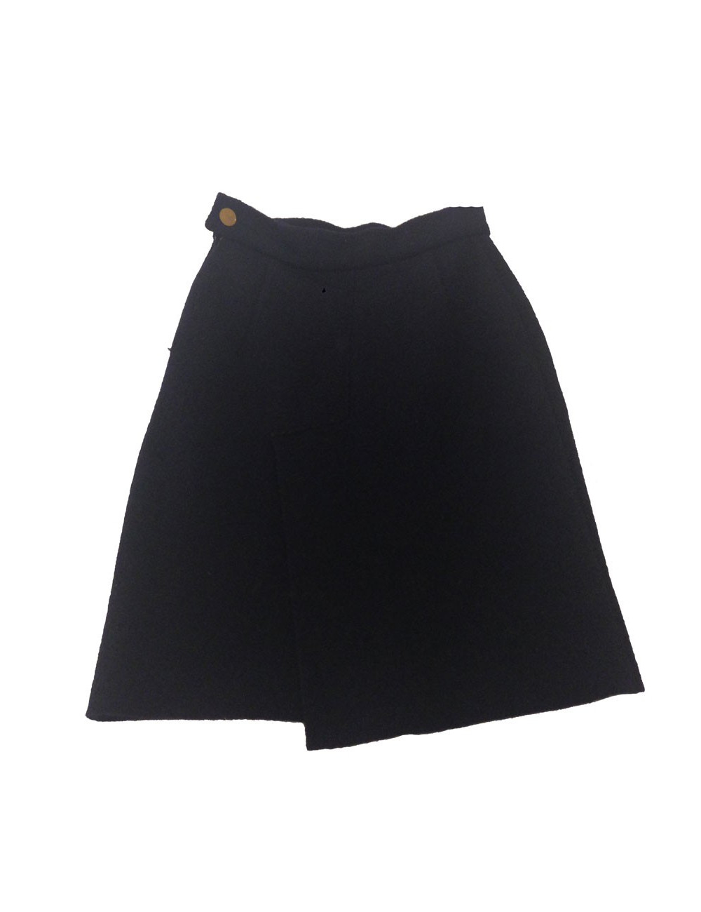 Tailleur jupe Vivienne Westwood en laine bouclée bleue marine