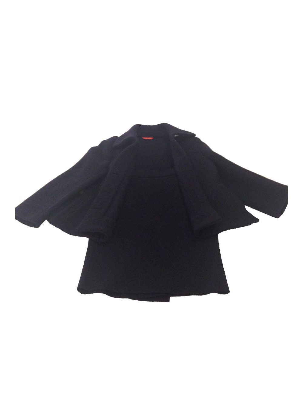 Tailleur jupe Vivienne Westwood en laine bouclée bleue marine